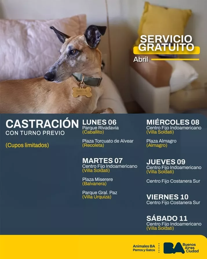 Calendario de castración